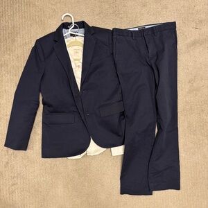 J. Crew Crewcuits, Boys Suit, Navy, Top size 10, bottom size 8